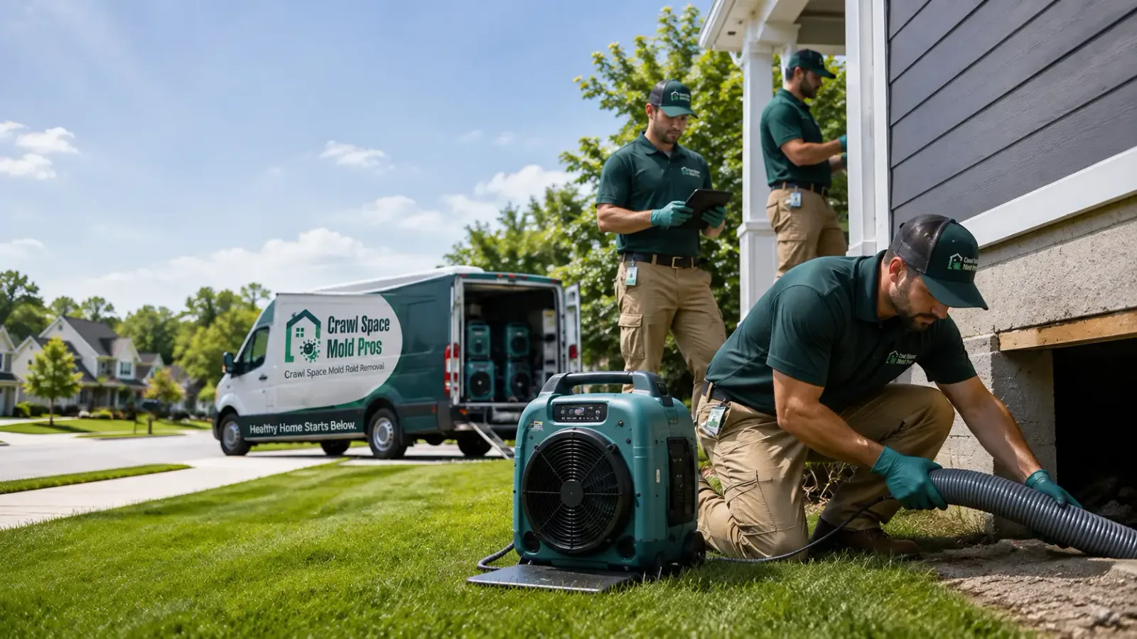 Crawl Space Mold Removal in Lansing, NC